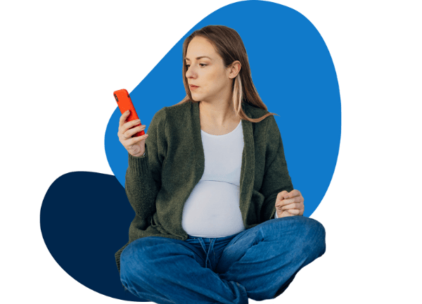 Person using healthcare app